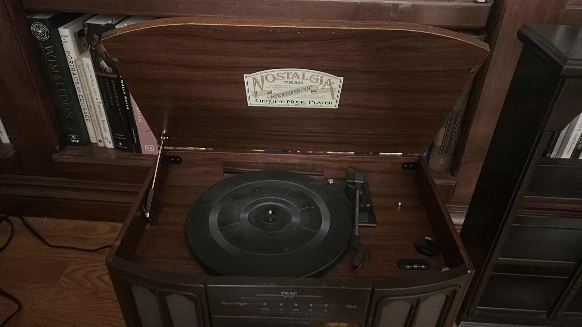 Photo 1 of NOSTALGIA TEAK STEREOPHONIC MUSIC PLAYER
