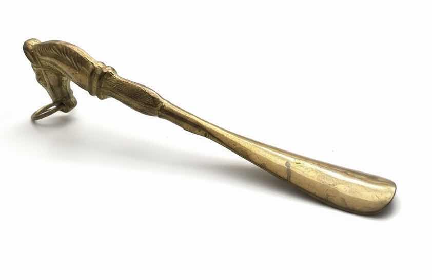 Photo 1 of ANTIQUE BRASS SHOE HORN 10”