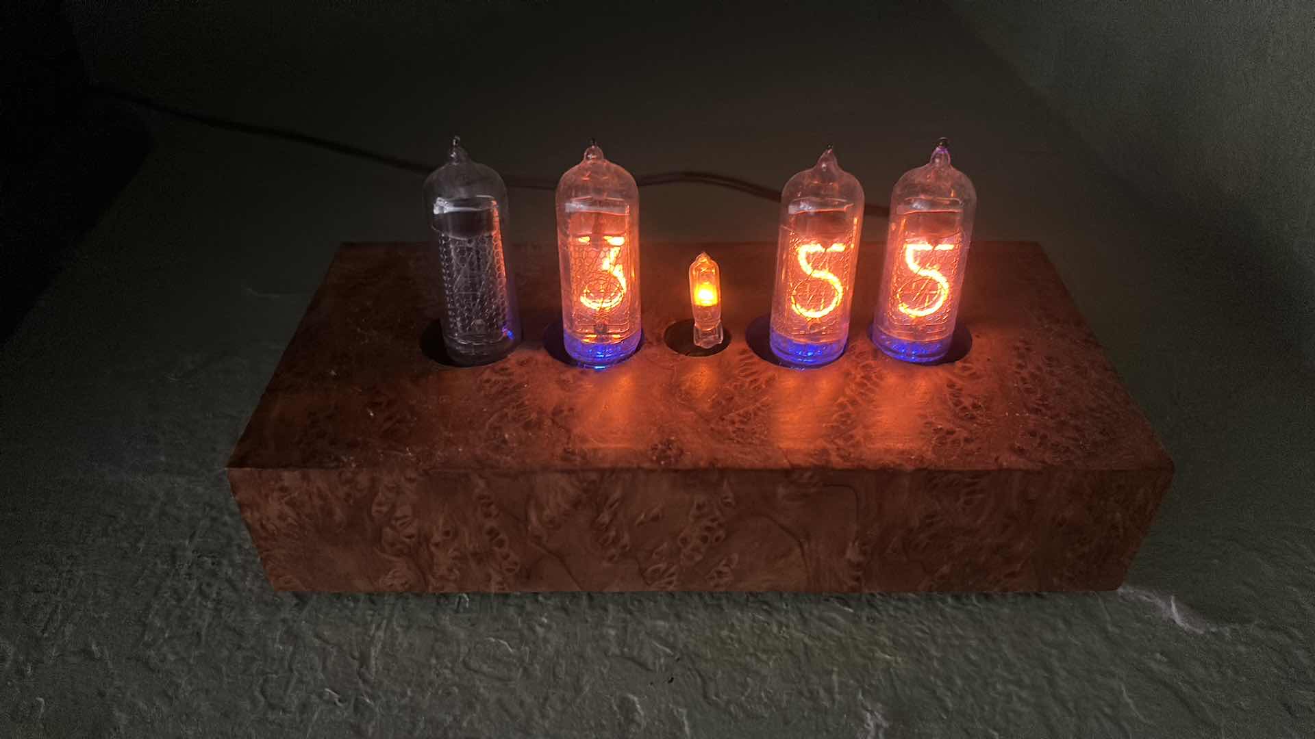 Photo 1 of NIXIE TUBE CLOCK 7 1/2” x H4”