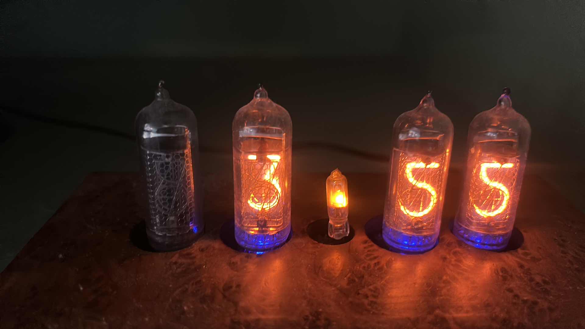Photo 1 of NIXIE TUBE CLOCK 7 1/2” x H4”