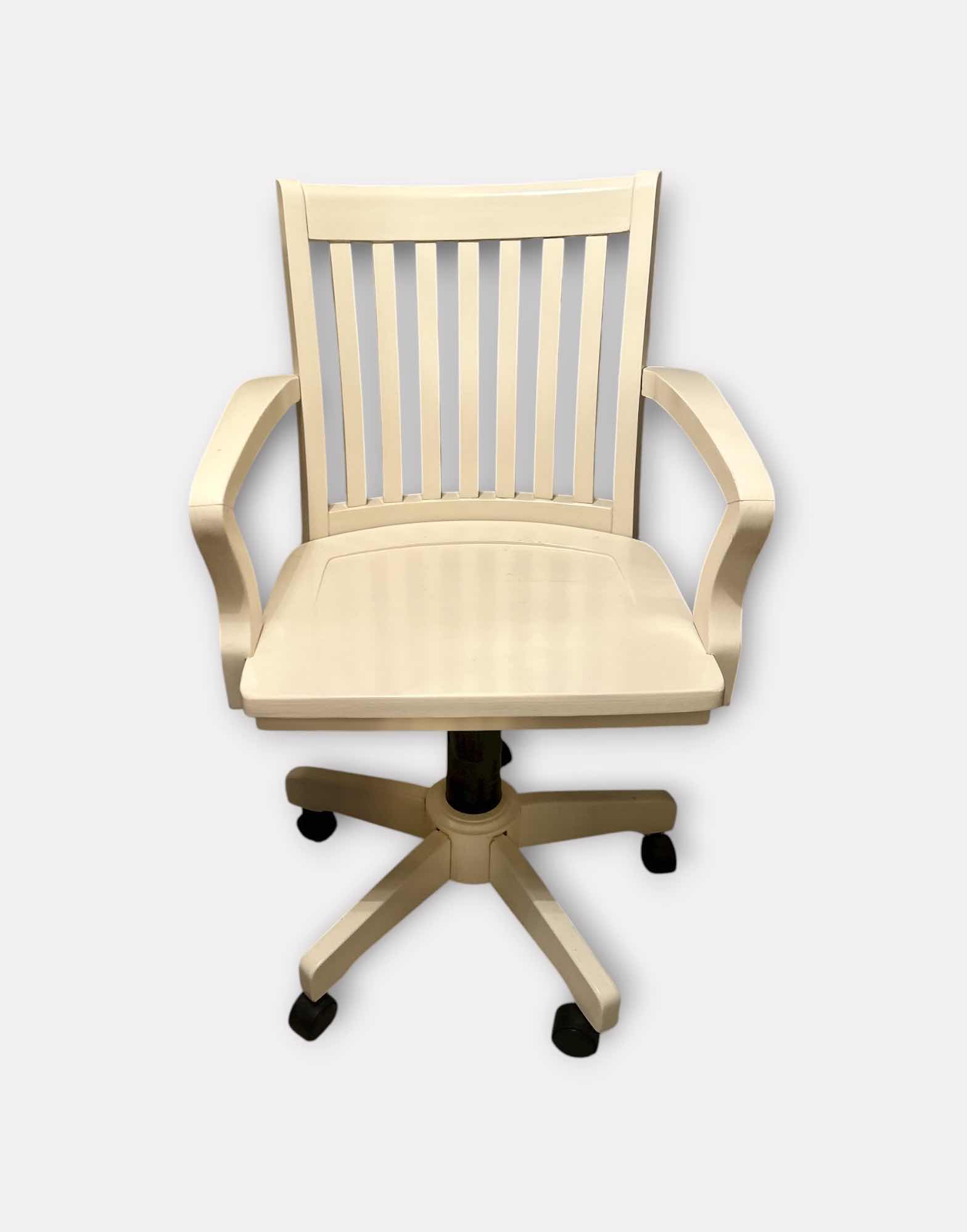 Photo 1 of ANTIQUE WHITE DESK CHAIR