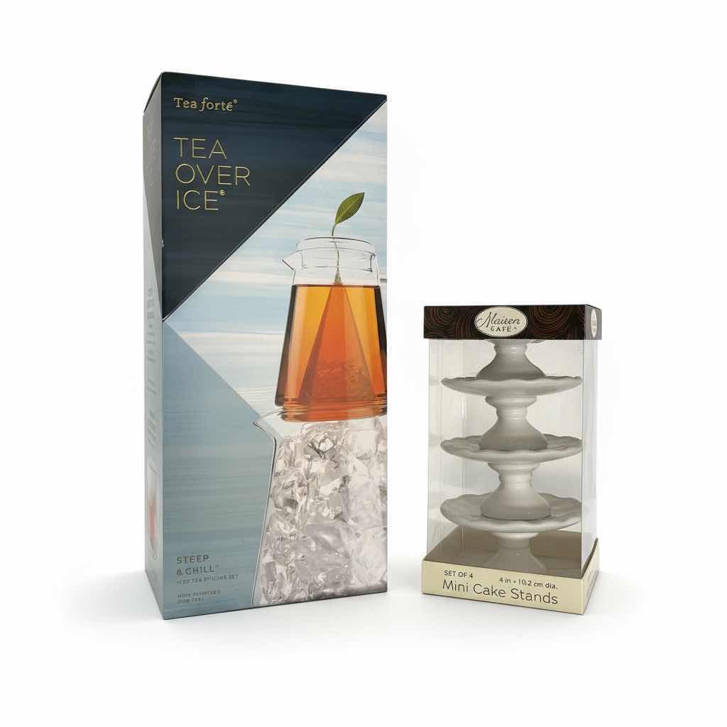 Photo 1 of NEW TEA FORTE TEA OVER ICE AND MAIDON CAFE MINI CAKE STANDS