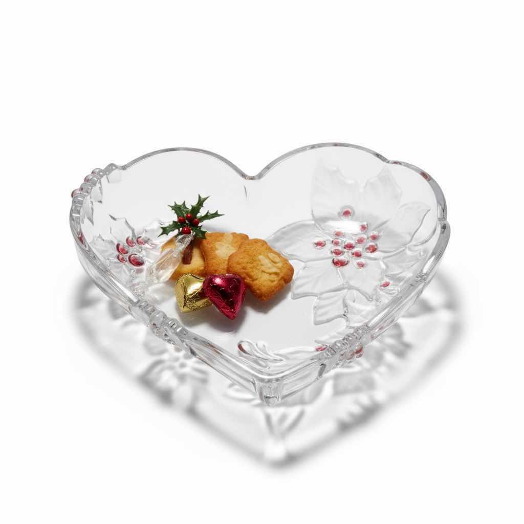 Photo 1 of MIKASA POINSETTIA HEART SERVING DISH