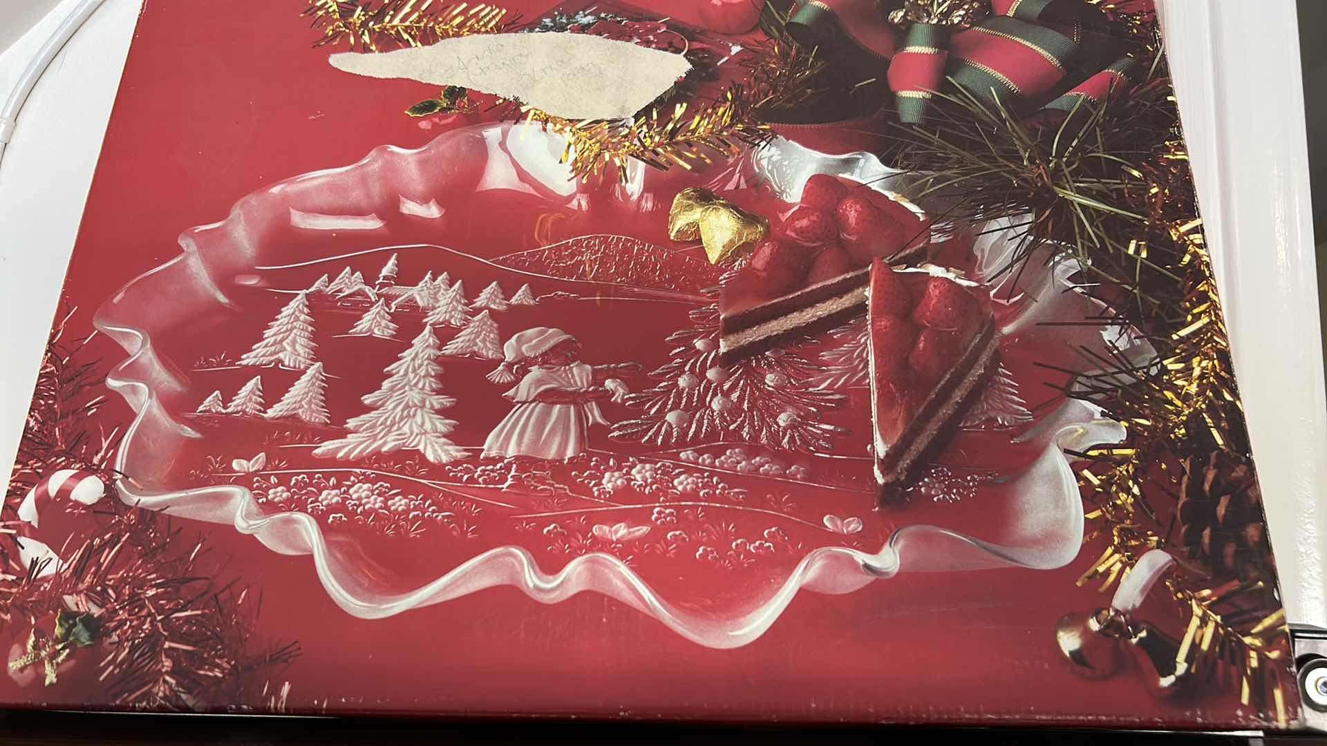 Photo 1 of MIKASA CHRISTMAS STORY OVAL CANAPE PLATTER 17.25”