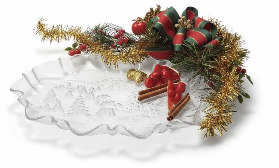 Photo 1 of MIKASA CHRISTMAS STORY OVAL CANAPE PLATTER 17.25”