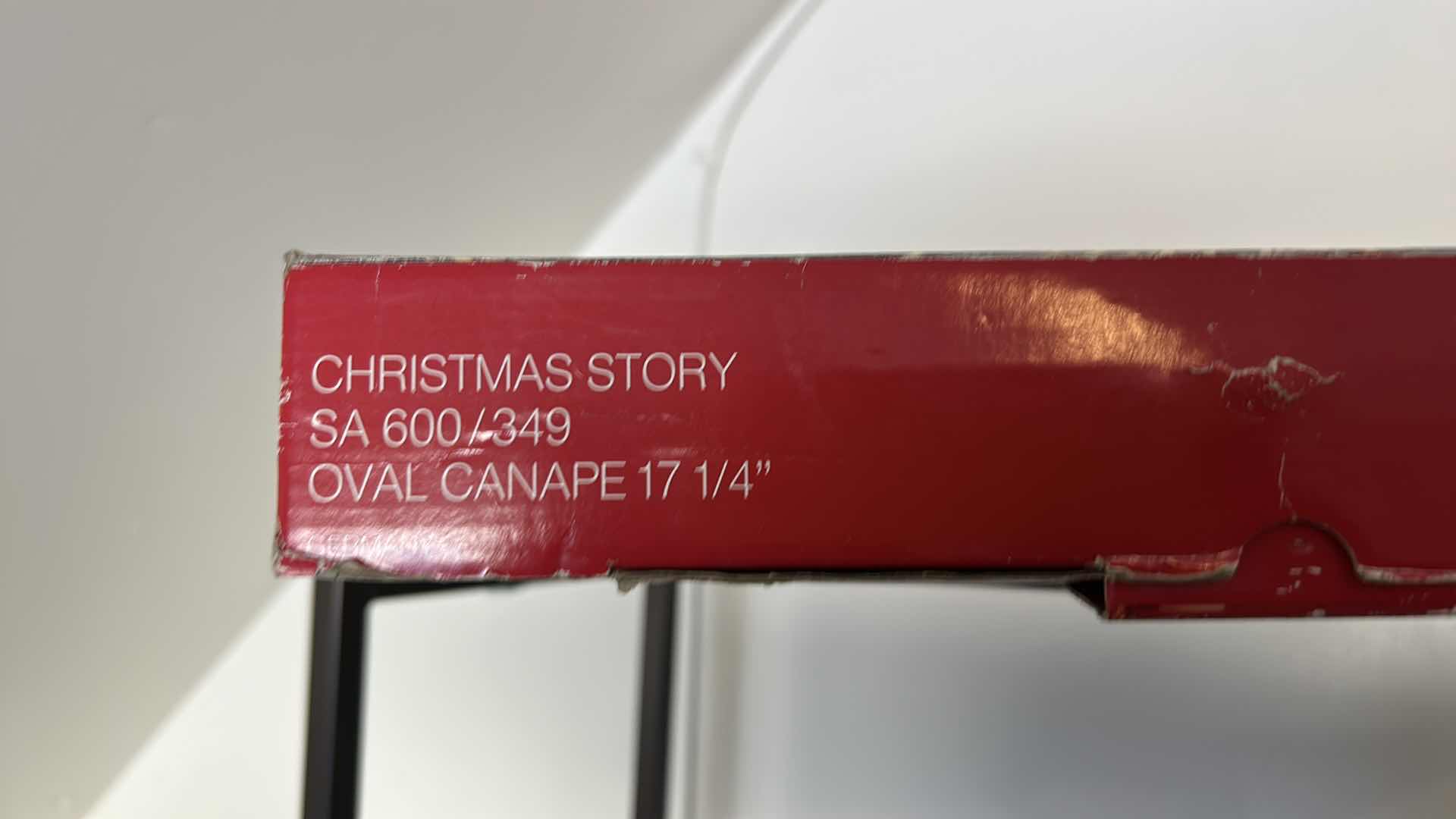 Photo 1 of MIKASA CHRISTMAS STORY OVAL CANAPE PLATTER 17.25”