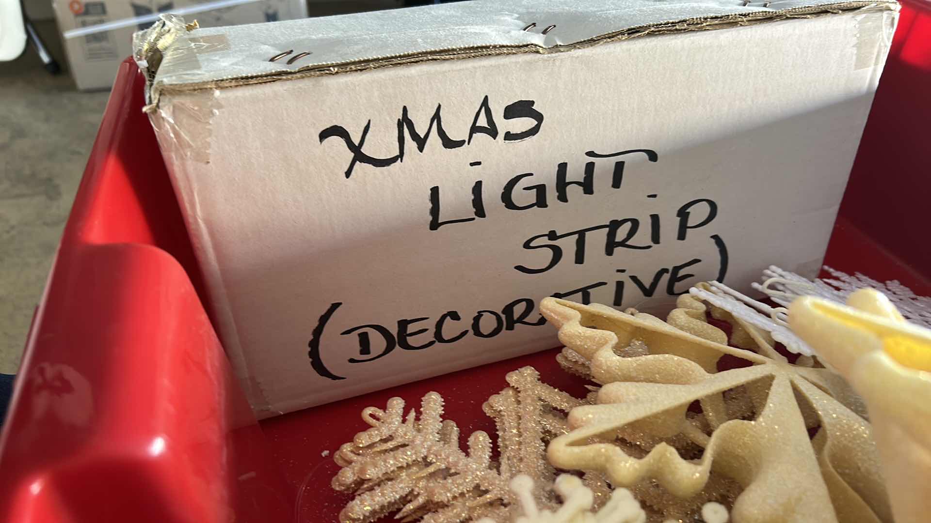 Photo 1 of TOTE WITH CHRISTMAS DECOR