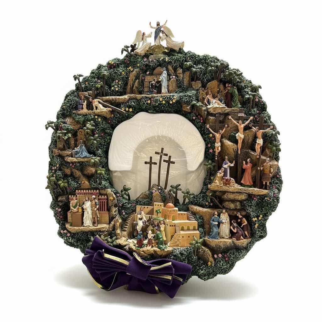 Photo 1 of THOMAS KINKADE FAITH WREATH WITH COA