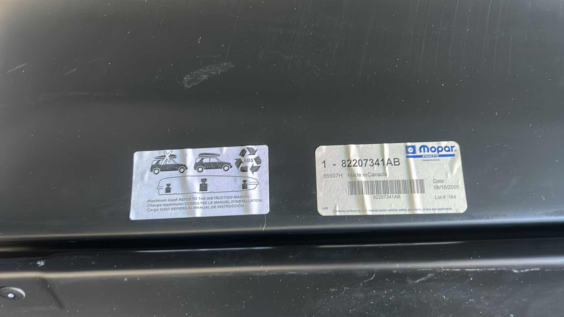 Photo 1 of CHRYSLER CARGO BOX