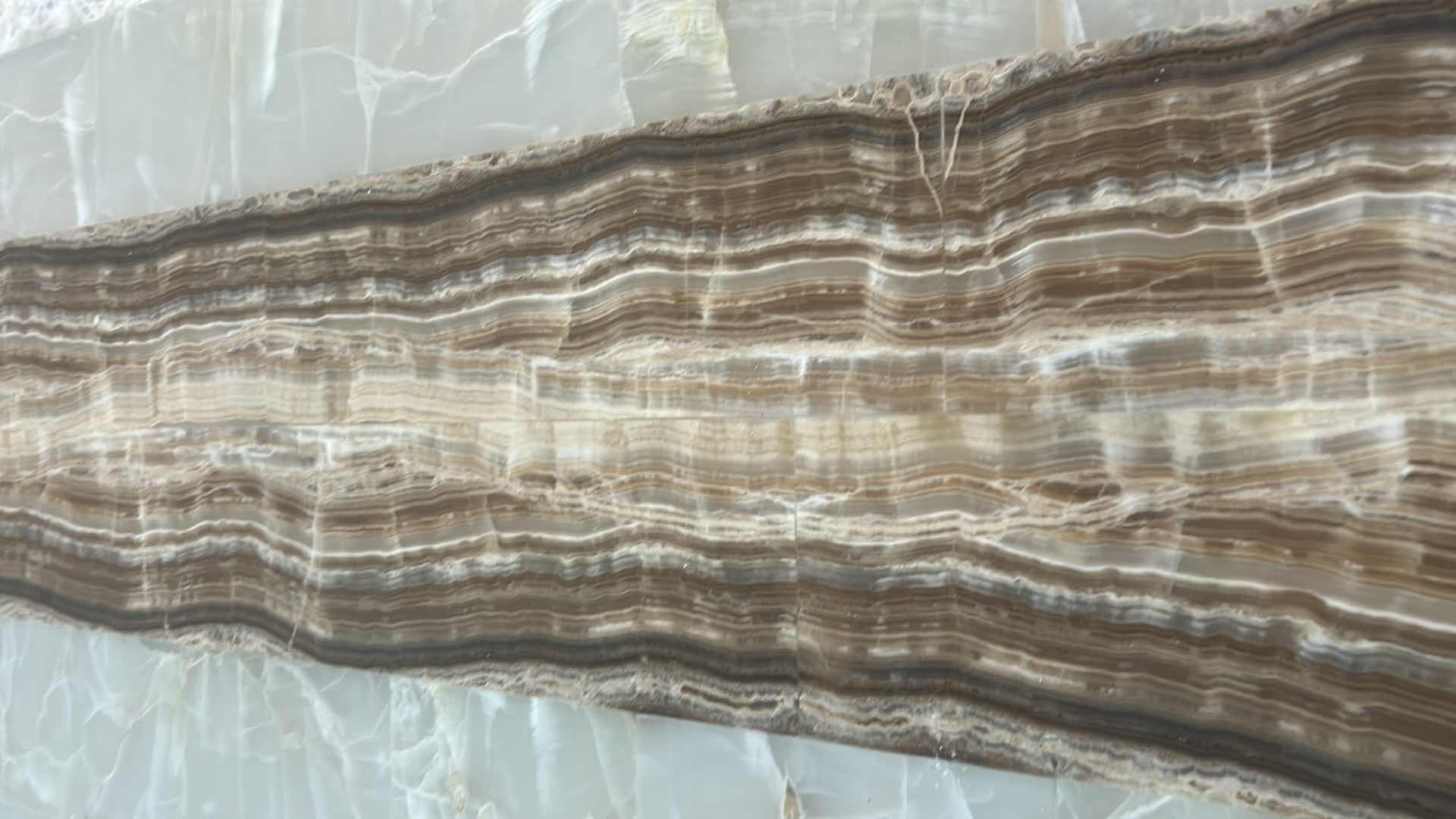 Photo 1 of $2500 FAUX MARBLE TOP WOOD AND METAL DINING ROOM TABLE 40“ x 6‘ x H30 1/2“