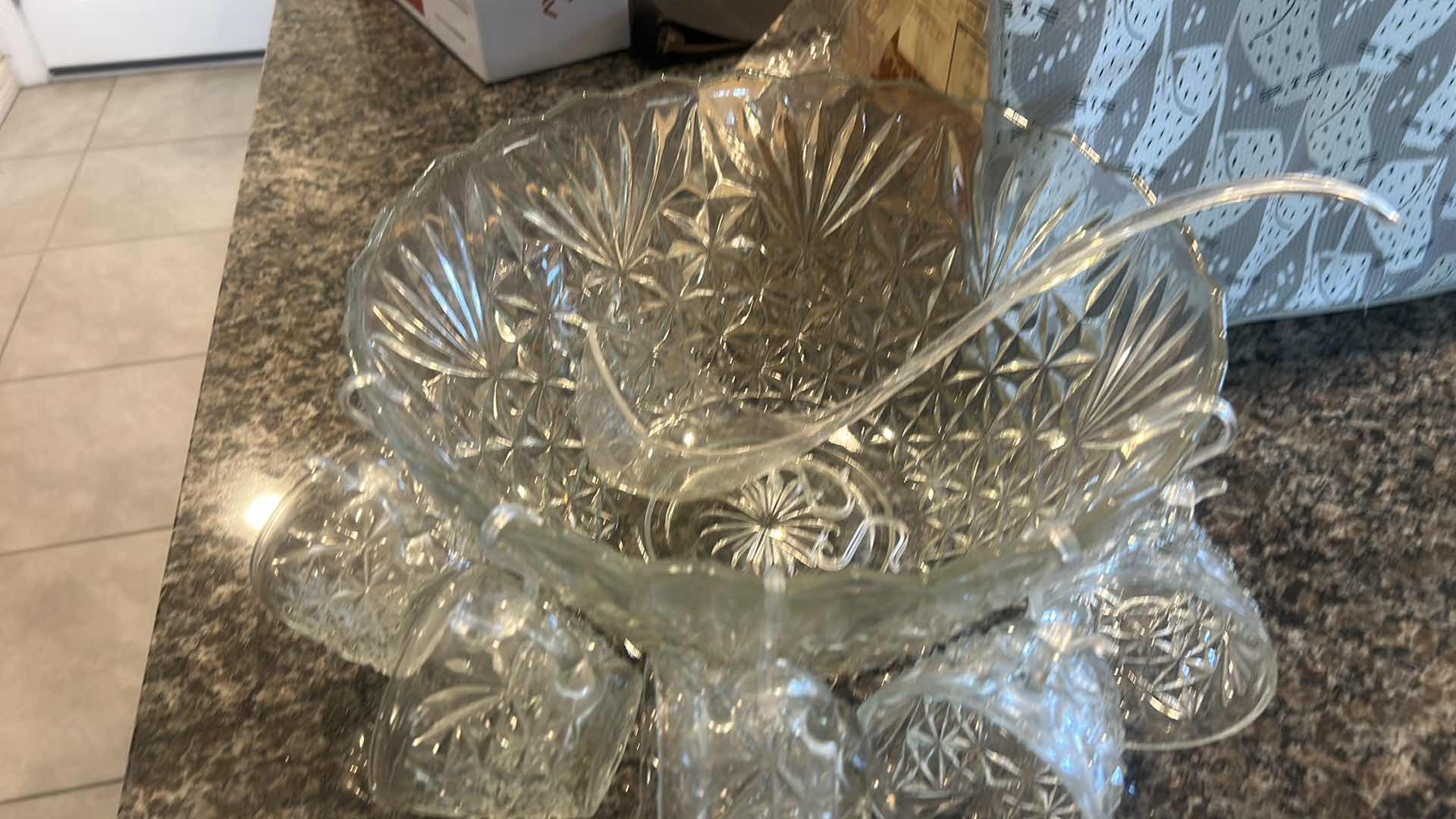 Photo 1 of 17 PC VINTAGE PUNCH BOWL