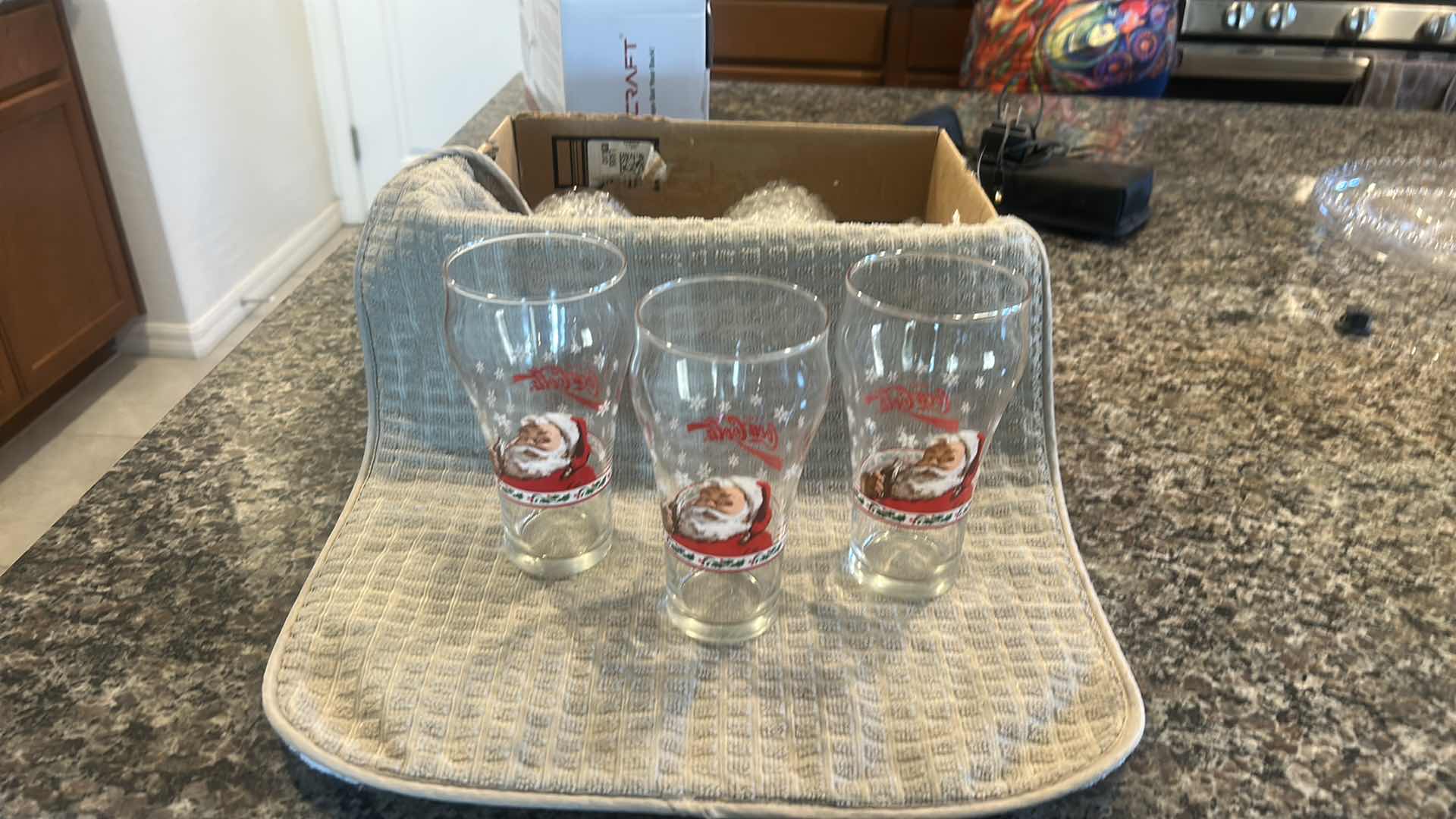 Photo 1 of 7 COCA COLA SANTA CLAUSE GLASSES