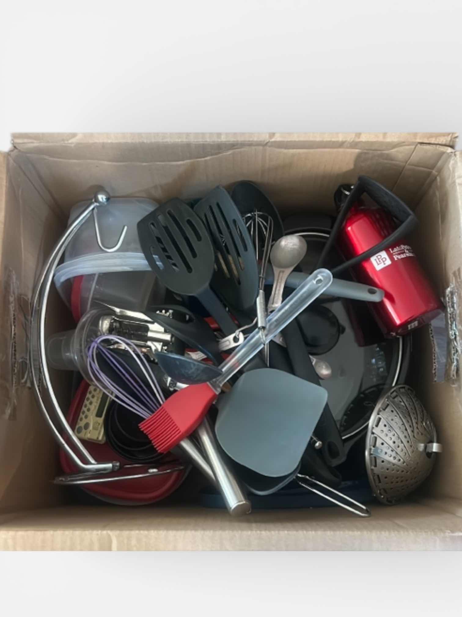 Photo 1 of BOX OF KITCHEN TOOLS AND ACCESSORIES