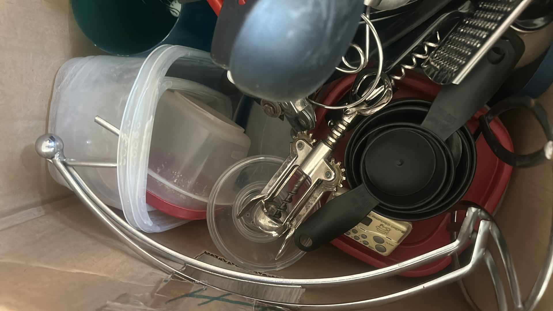 Photo 1 of BOX OF KITCHEN TOOLS AND ACCESSORIES