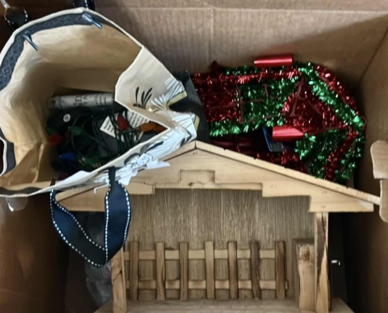 Photo 1 of BOX OF CHRISTMAS ITEMS