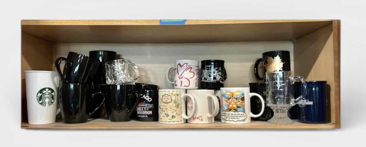 Photo 1 of CONTENTS ON SHELF IN KITCHEN