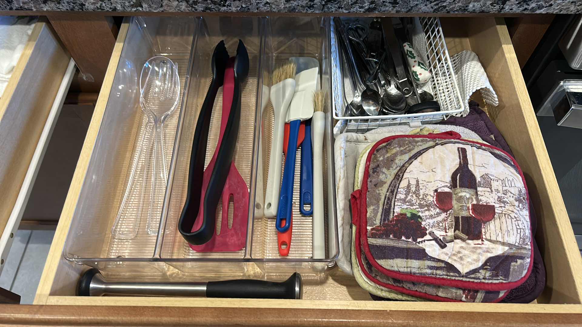 Photo 1 of CONTENTS OF TWO TOP DRAWERS IN KITCHEN