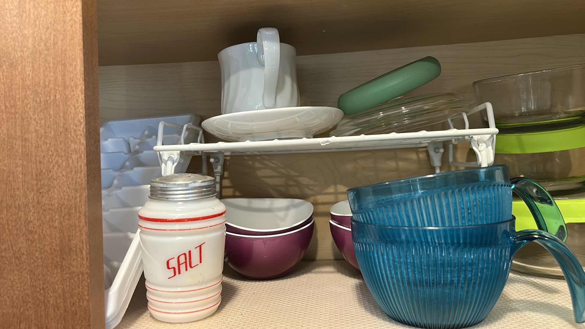 Photo 1 of CONTENTS ON TWO SHELVES IN KITCHEN