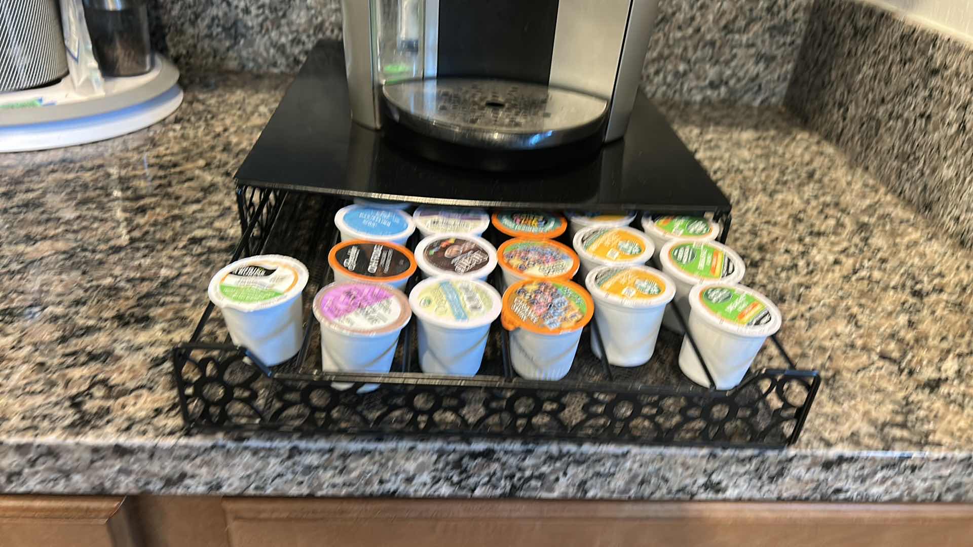 Photo 1 of KEURIG COFFEE MAKER AND POD HOLDER