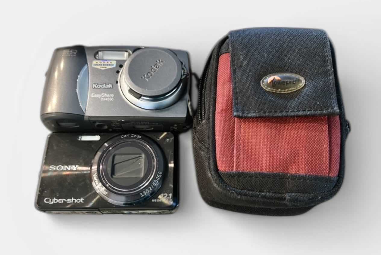 Photo 1 of 2 CAMERAS AND CASE