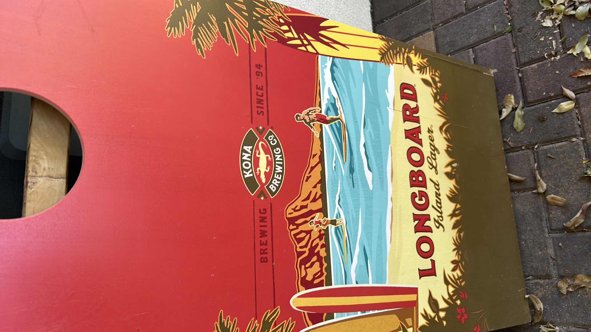 Photo 1 of KONA BREWING CO CUSTOM CORNHOLE BOARDS W CORNHOLE BEAN BAGS