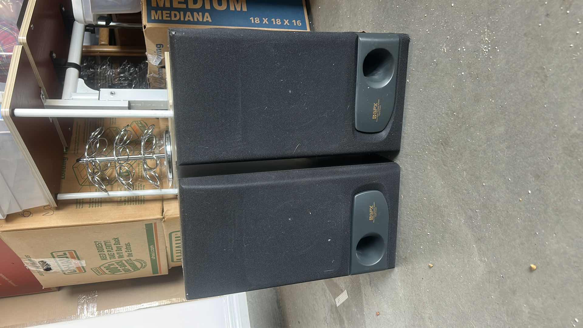 Photo 1 of GPX HOME STEREO SYSTEM, LIKELY FROM AROUND 1996 AND TWO SPEAKERS