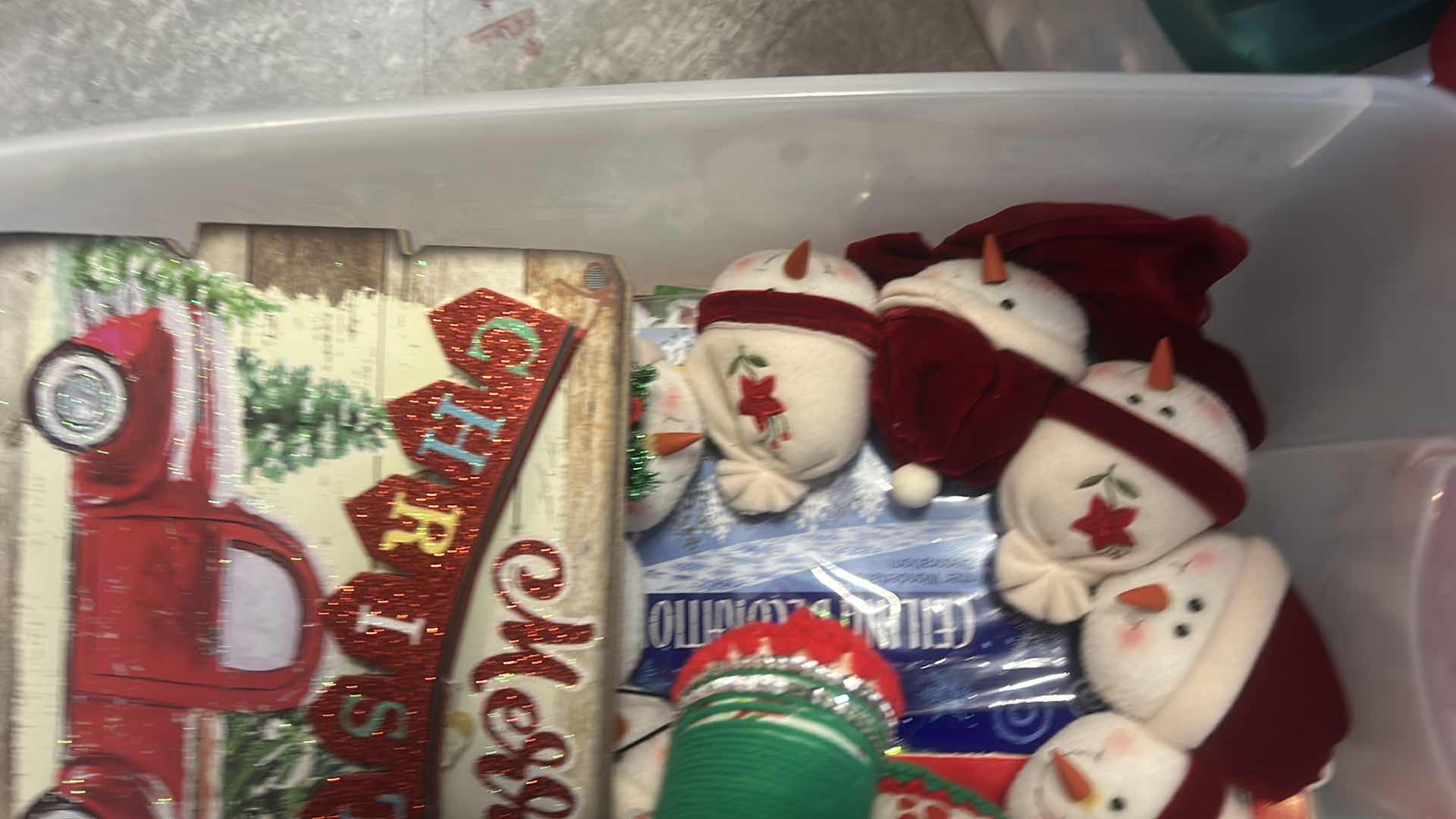 Photo 1 of BOX FULL OF HOLIDAY DECOR