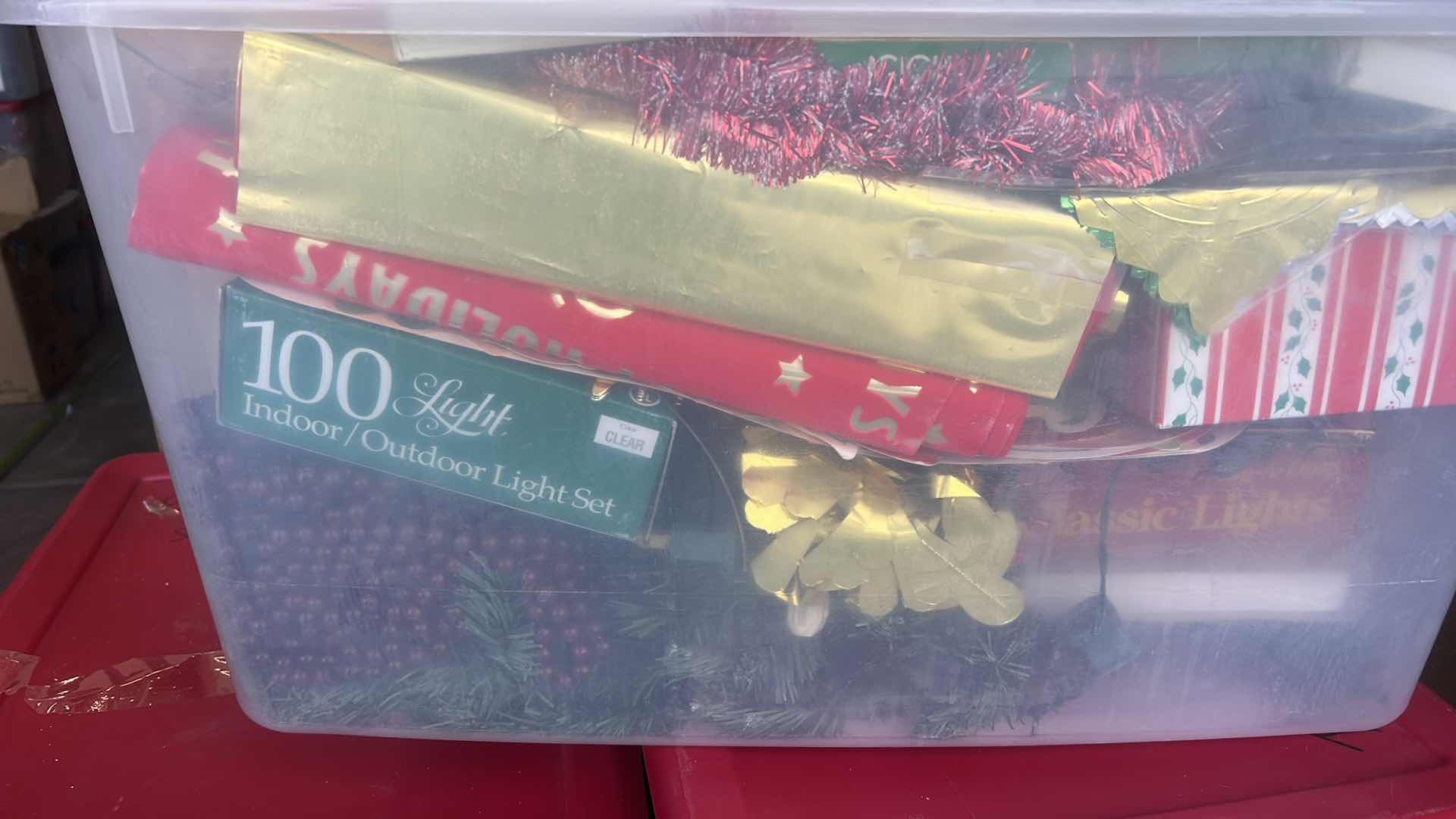 Photo 1 of BOX OF HOLIDAY DECOR