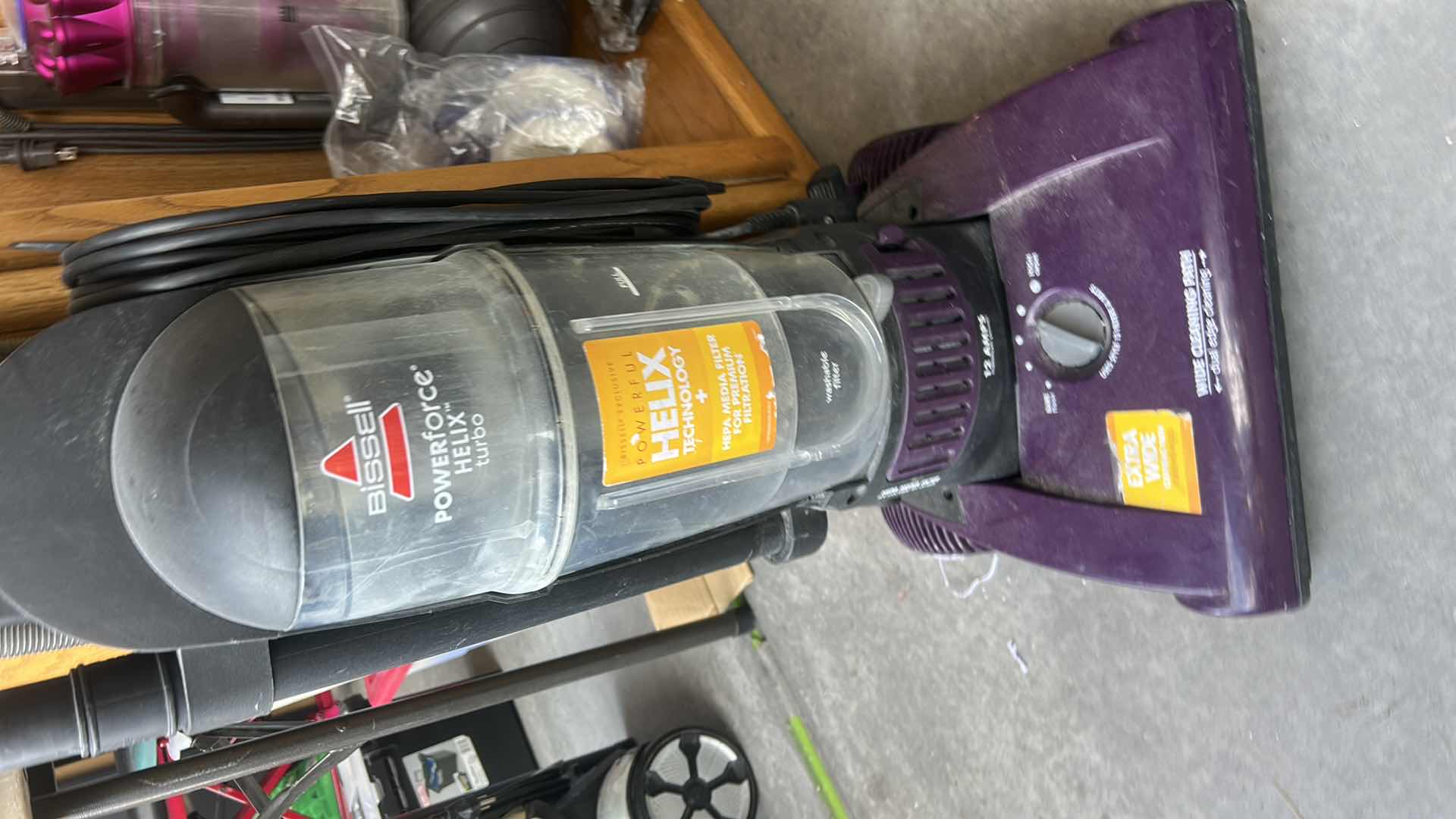 Photo 1 of BISSELL POWERFORCE HELIX BAGLESS UPRIGHT VACUUM CLEANER.