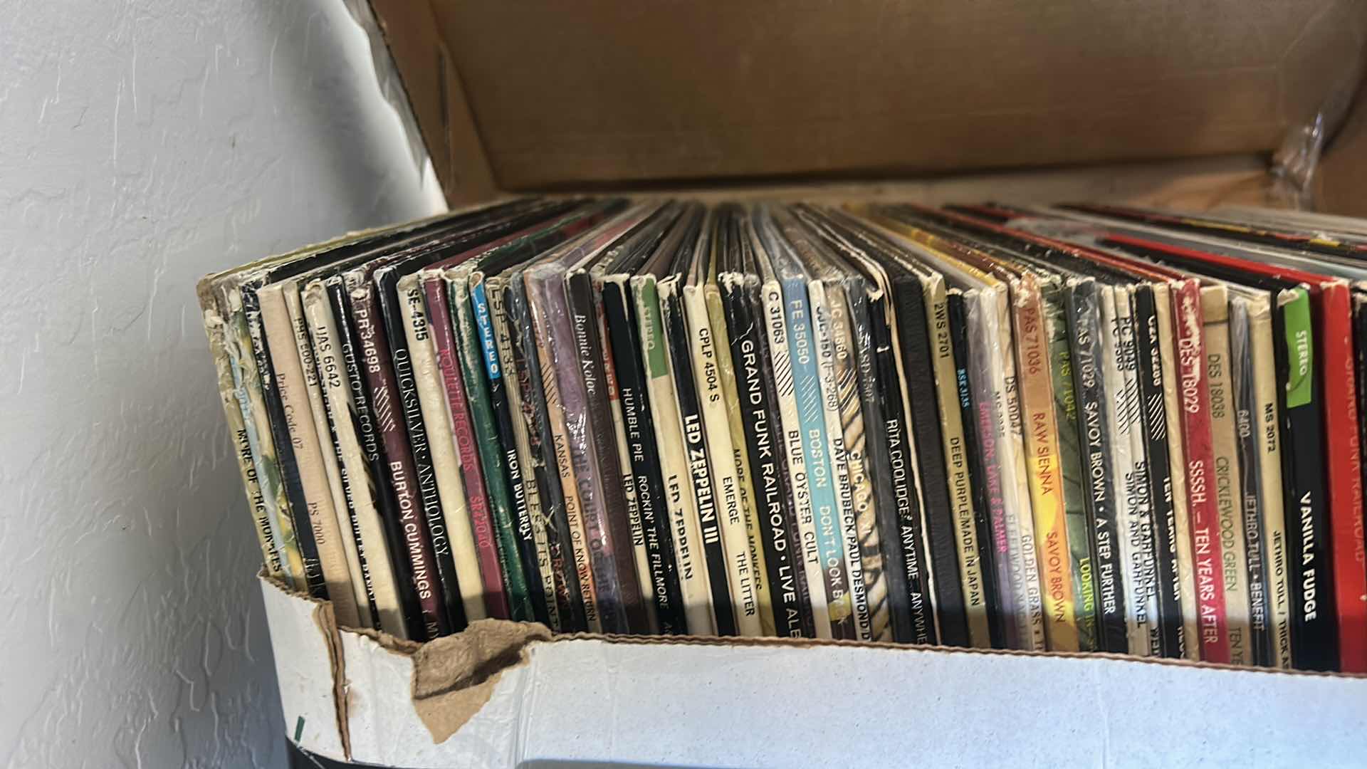 Photo 1 of BOX FULL OF RECORD ALBUMS