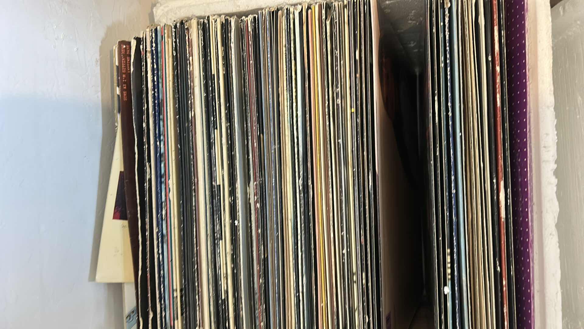 Photo 1 of BOX FULL OF RECORD ALBUMS