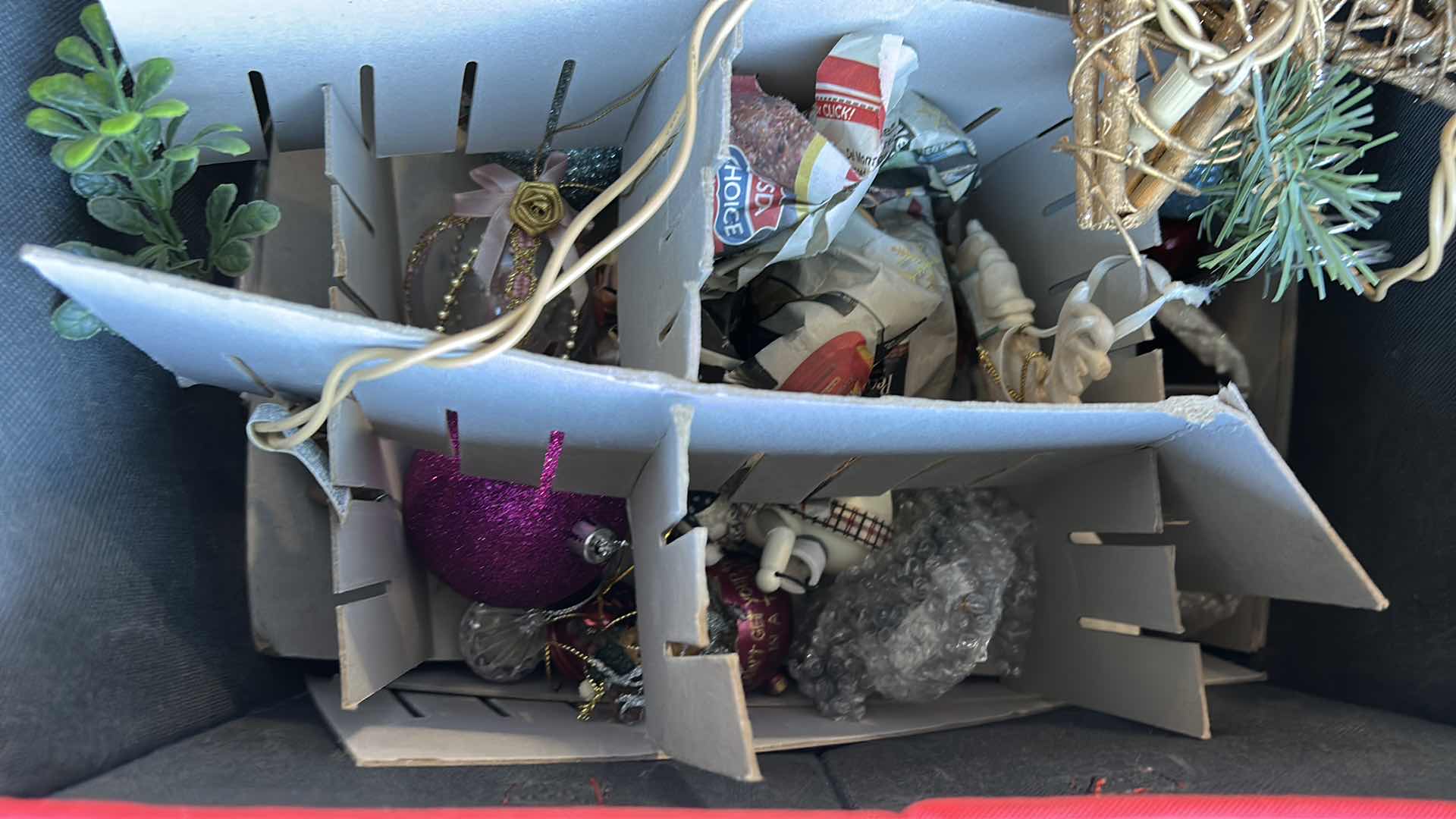Photo 1 of BOX OF HOLIDAY DECORATIONS