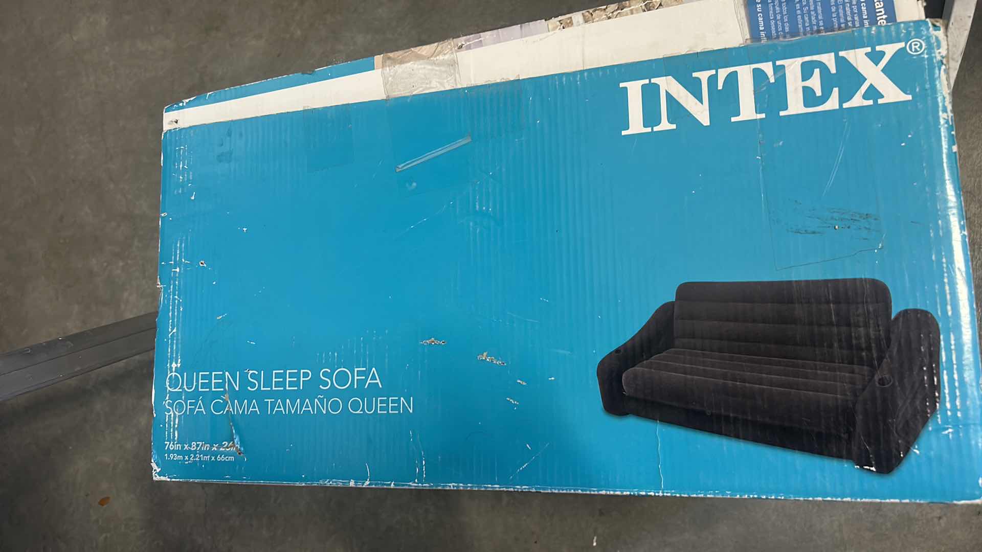 Photo 1 of NEW INTEX BLOWUP COUCH AND AIR PUMP