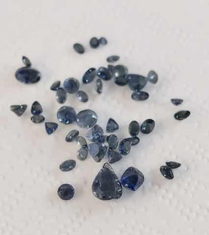View 2 of PARCEL OF NATURAL TANZANITE ZOISITE (COBALT COLOR COATED) MULTI-MIXED CUTS APPROX 20.18 CTW GGA CERTIFIED