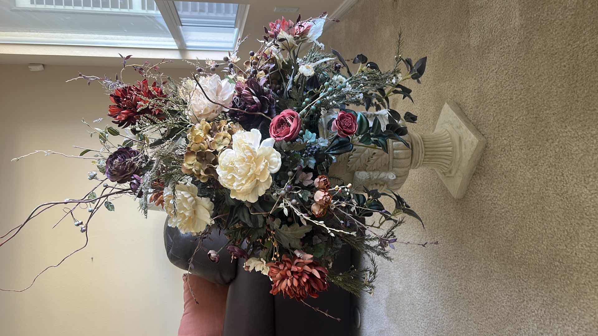 Photo 1 of LARGE FAUX FLORAL ARRANGEMENT H3’