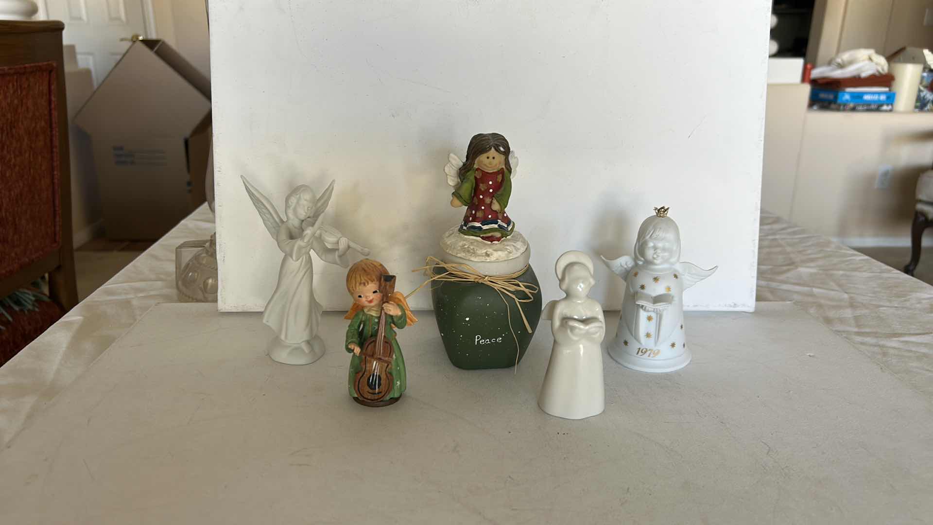Photo 1 of 5 SMALL ANGEL FIGURINES (TALLEST H6.5”)