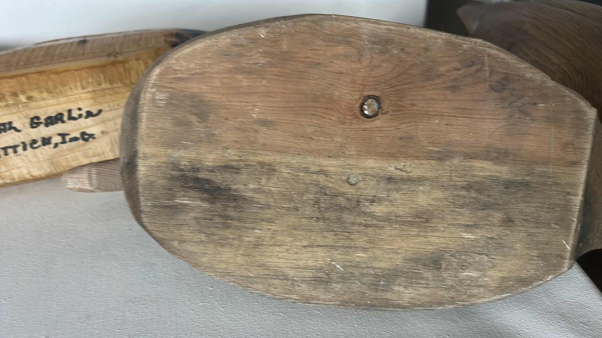 Photo 1 of 2 WOODEN DUCK DECOY. (LONGEST 15”)