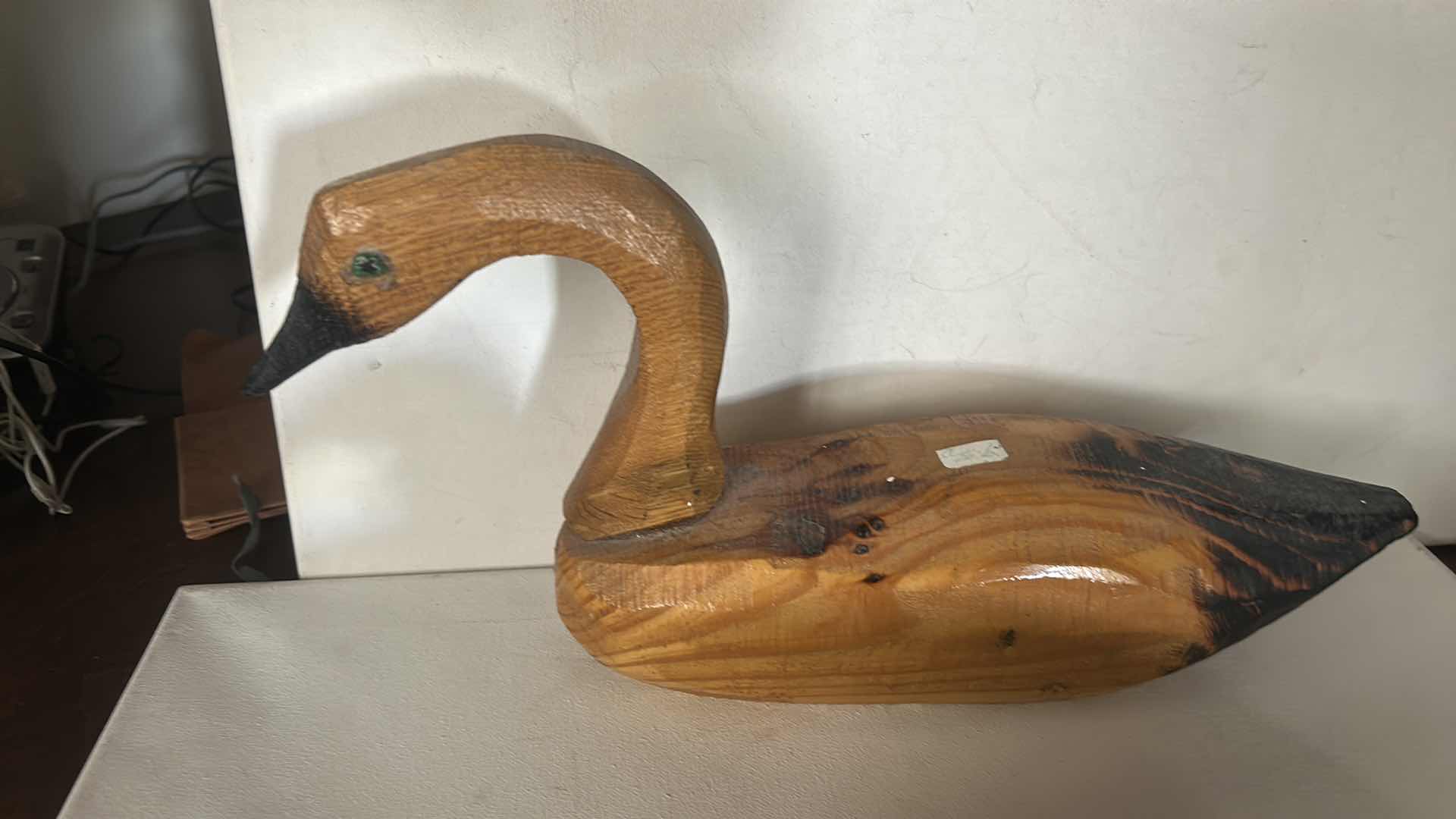 Photo 1 of 2 WOODEN DUCK DECOY. (LONGEST 15”)