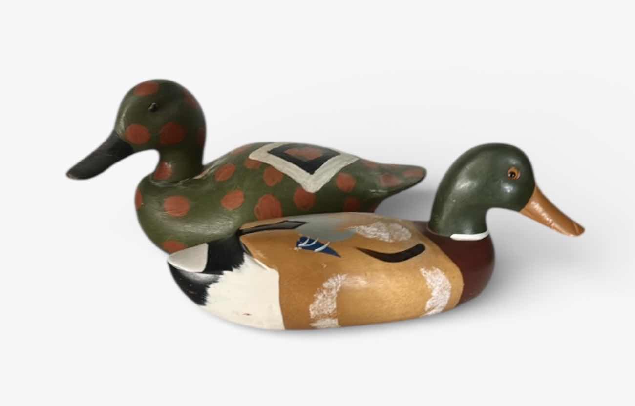 Photo 1 of 2 WOODEN DUCK DECOYS. 14”