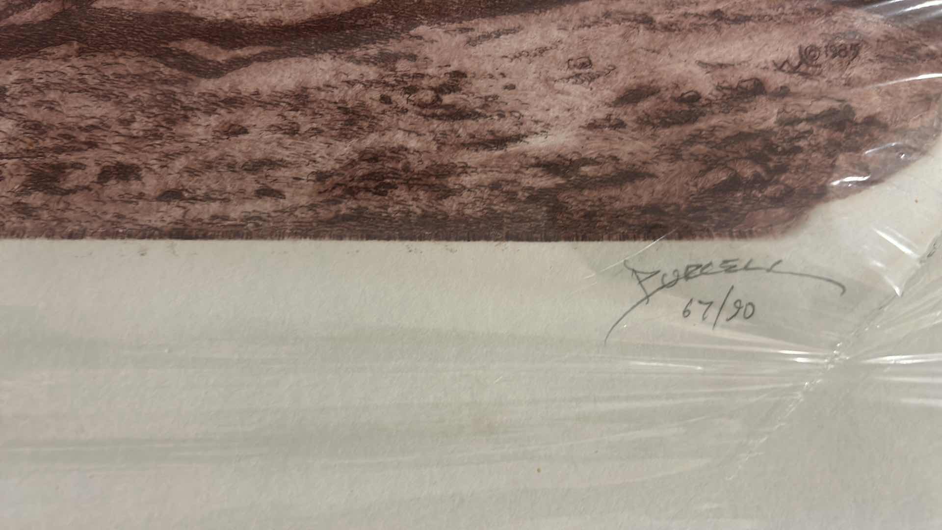 Photo 1 of ROY PURCELL “THE EARTH TESTER” ART ETCHING. LIMITED EDITION PRINT, NUMBERED AND ACCOMPANIED BY A CERTIFICATE OF AUTHENTICITY (COA).
18” x H15 1/2”