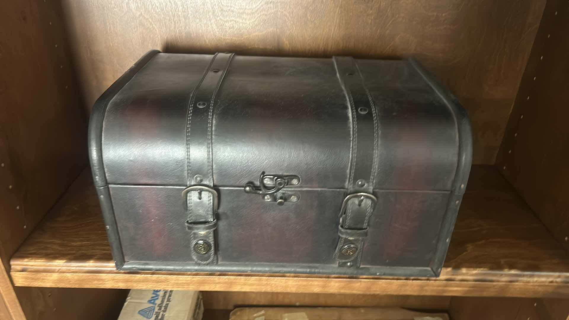 View 3 of SMALL WOOD TRUNK 15 1/2” x 11 1/2” x H8”