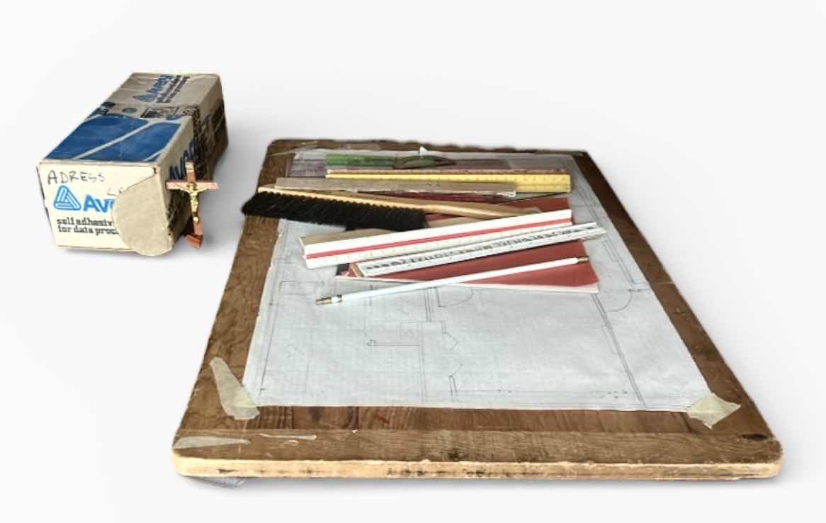 Photo 1 of DRAFTING SUPPLIES AND PRINTING LABELS