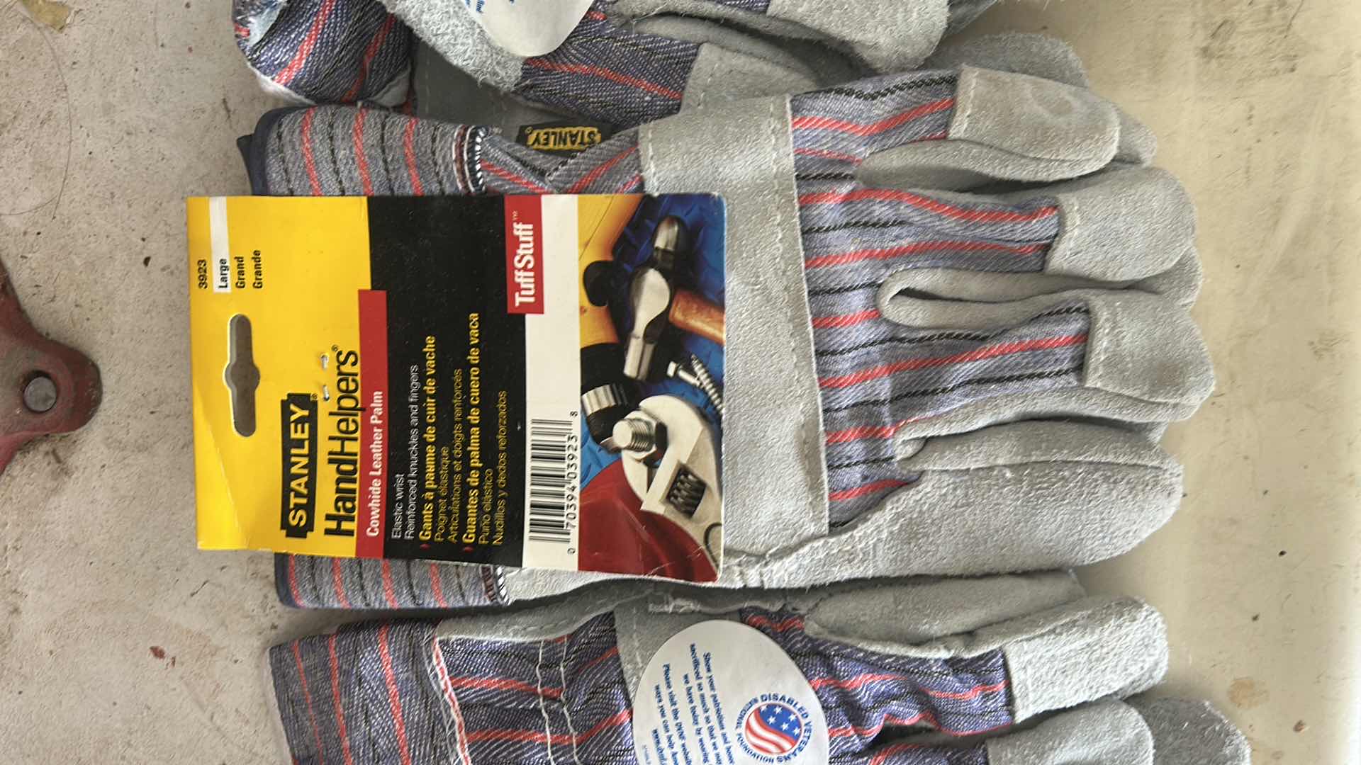 Photo 1 of 3 SETS OF MENS STANLEY WORKMAN’S GLOVES