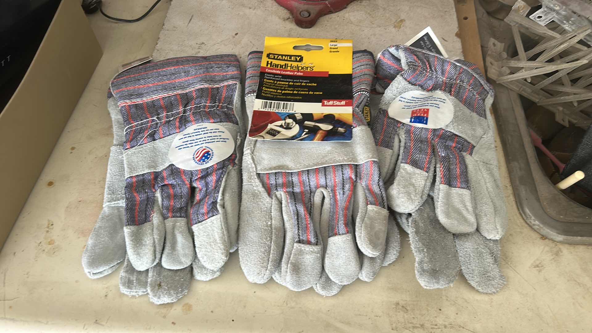 Photo 1 of 3 SETS OF MENS STANLEY WORKMAN’S GLOVES