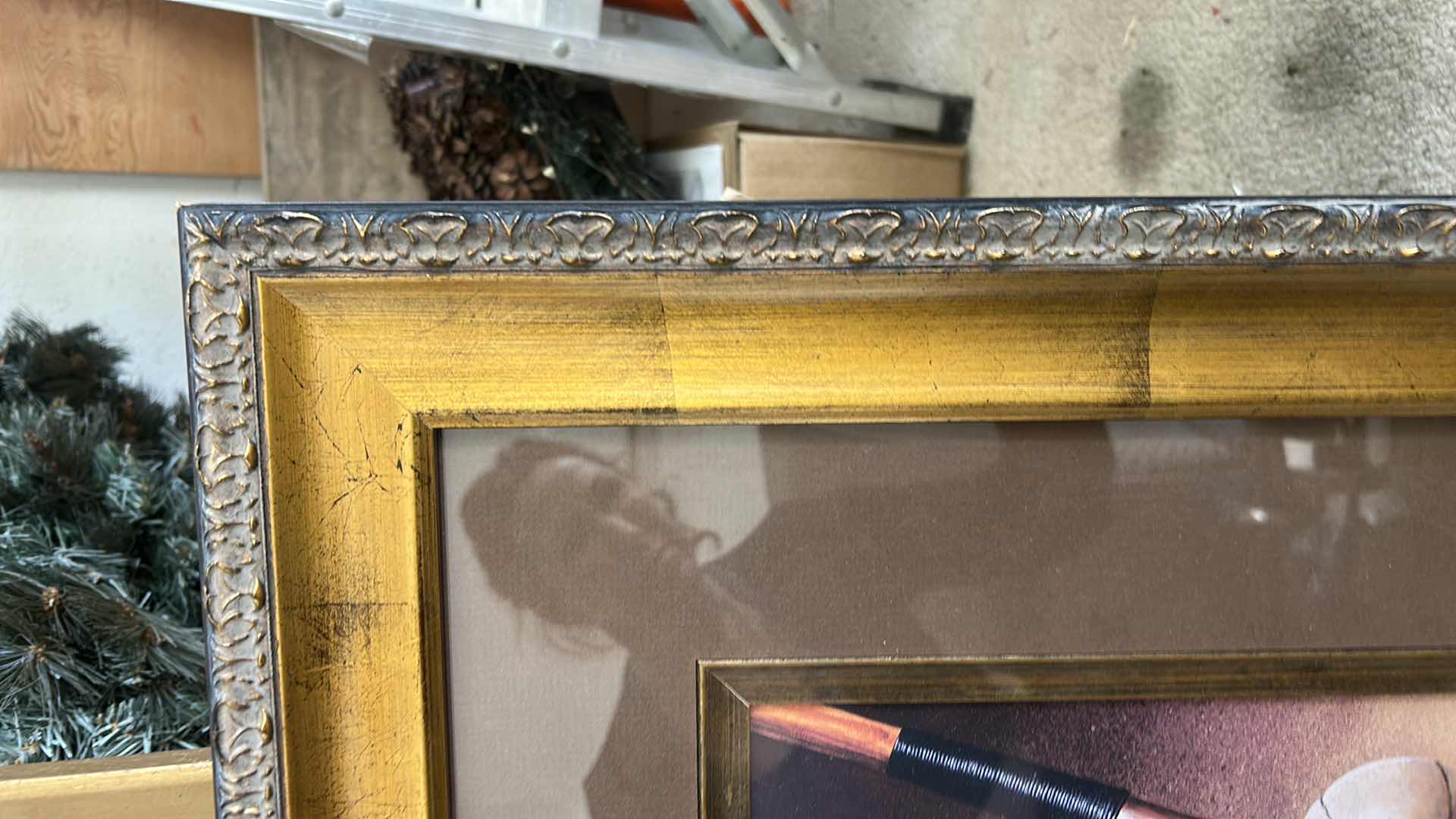 Photo 1 of 2 FRAMED GOLF CLUB ARTWORK 18 1/2” x H21”