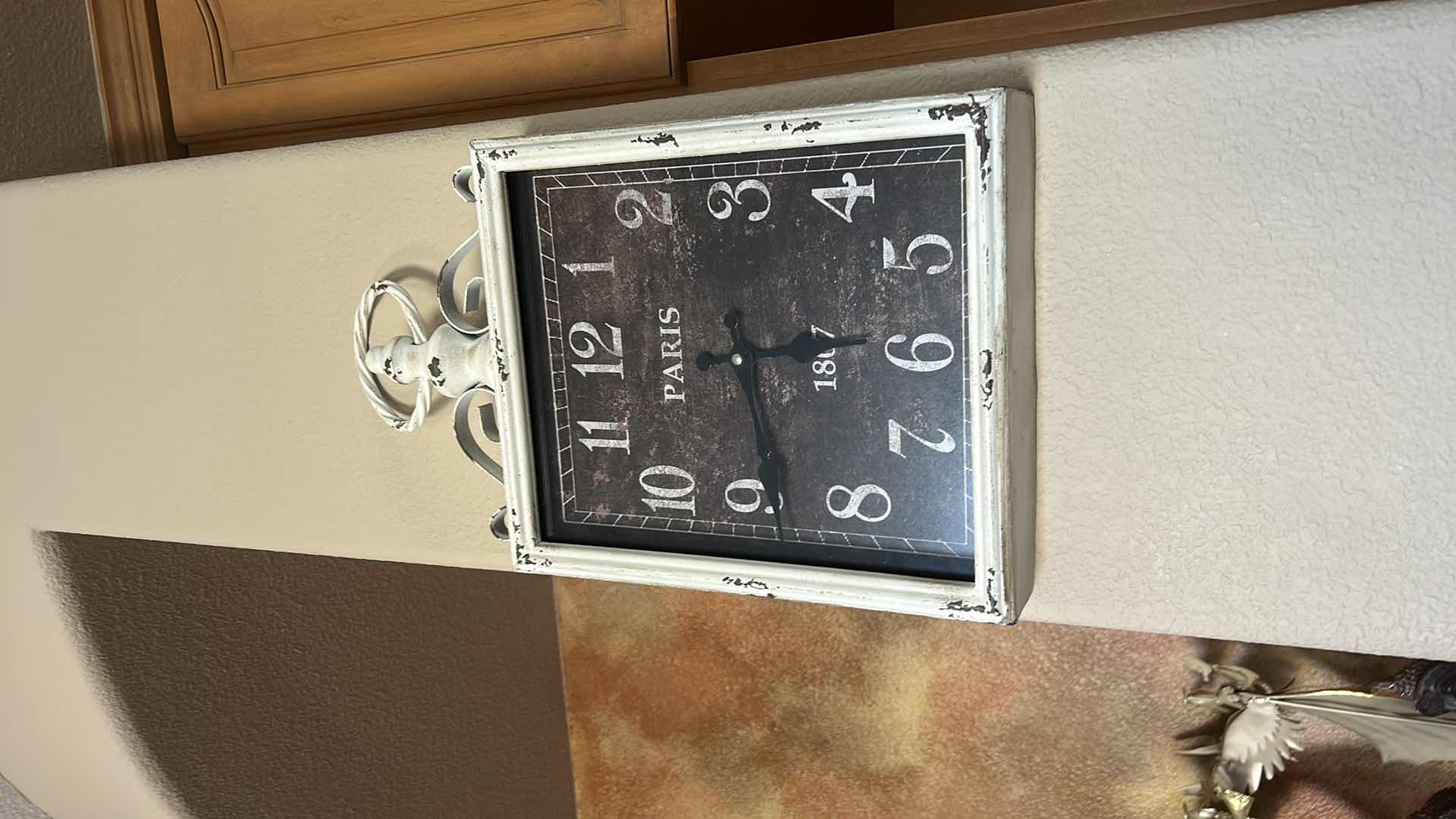 Photo 1 of DECORATIVE METAL WALL CLOCK 11 1/4” x H20”