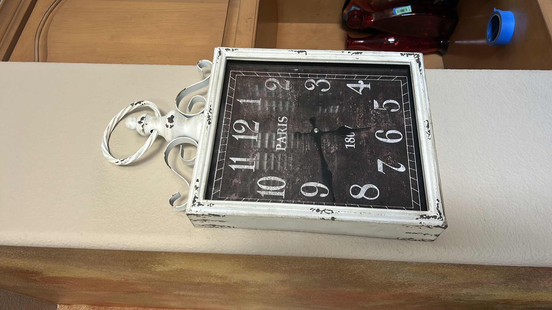 Photo 1 of DECORATIVE METAL WALL CLOCK 11 1/4” x H20”