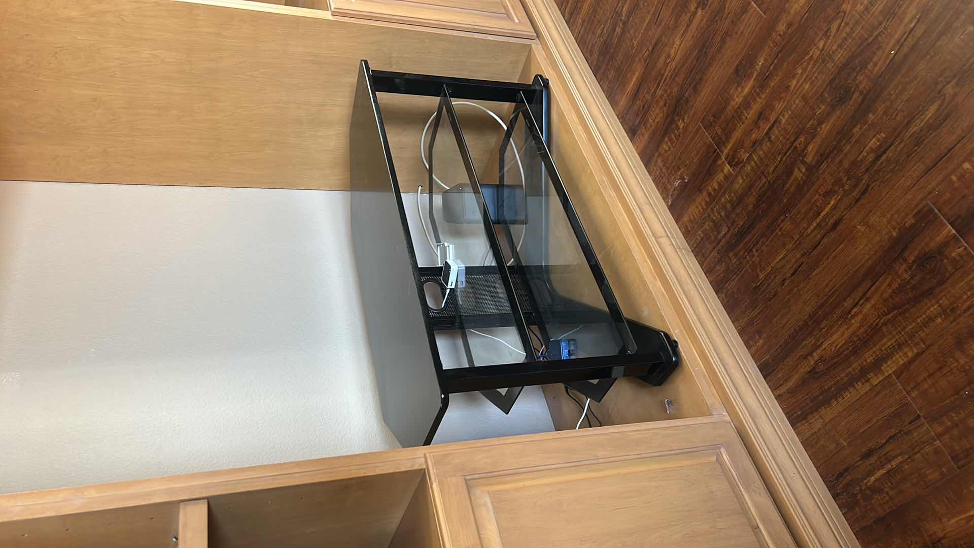 Photo 1 of TV STAND WITH GLASS SHELVES 40“ x 17 1/2“ x H20“