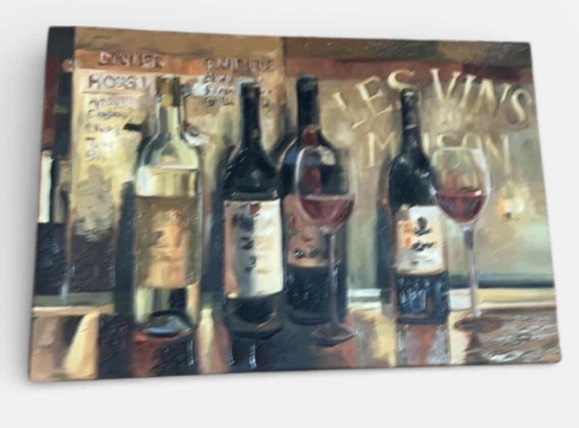 Photo 1 of STRETCHED CANVAS WINE ARTWORK 3‘ x H2‘