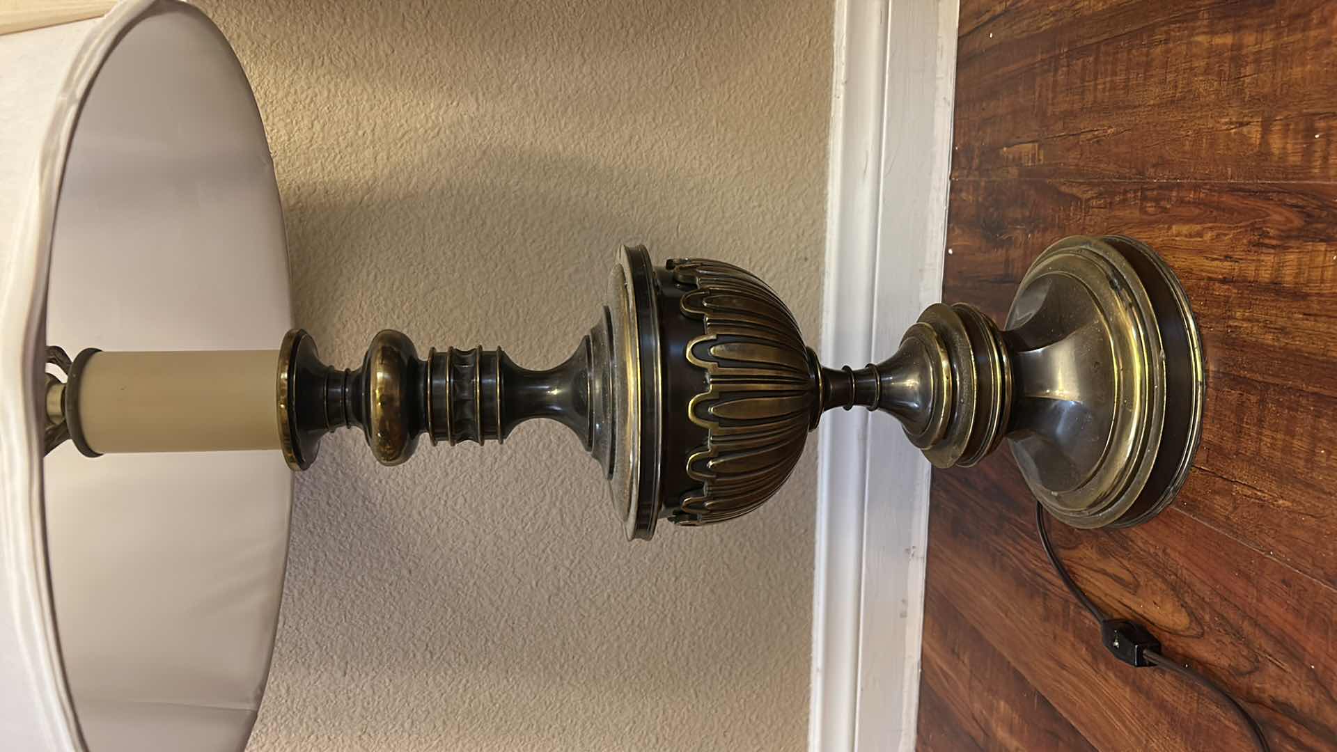 Photo 1 of 2 VINTAGE METAL LAMPS H35”